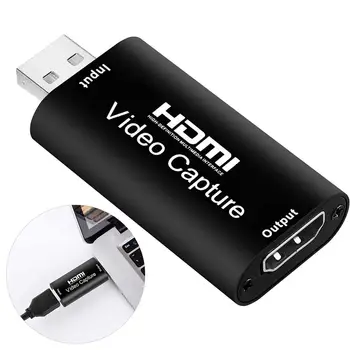 Заснемане на видео карти с HDMI Устройство за заснемане на видео PC, PS4 Game Live Streaming 4K HD 1080P VHS Такса USB 2.0 Grabber Box Recorder