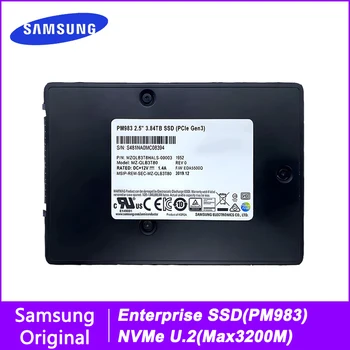 SAMSUNG PM983 NVMe U. 2 Корпоративна SSD 960 GB 1,92 TB 3,84 TB 7,68 TB, Вътрешен Твърд Диск, Твърд Диск HDD x4 PCIe Gen3 за Сървъра