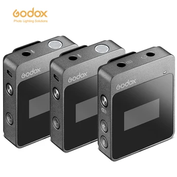 Безжична петличный микрофон Godox MoveLink M1 2,4 Ghz за цифрови огледално-рефлексни фотоапарати, смартфони