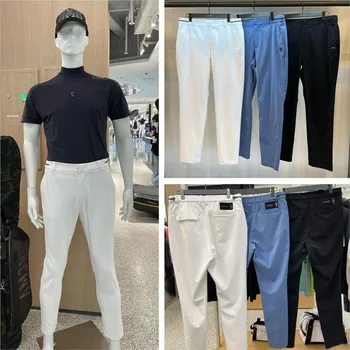 Мъжки стрейчевые панталони за голф, бързо съхнещи леки ежедневни панталони с джобове