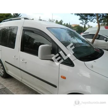 Аксесоари за автомобилни прозорци VW Caddy 2005 + 2 Прозорец Дефлектори, козирка от дъжд, сенници с модифициран дизайн