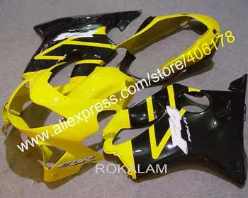 Гореща разпродажба 99 00 Комплект обтекателей за Honda CBR600 F4 1999 2000 жълти и черни мотоциклетни тялото (шприцоване)