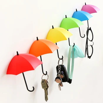 Нова форма на чадър 3 с плетене на една кука, лепкава куки за кухня/баня/спалня/всекидневна, сверхвесомые куки и парапети