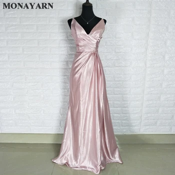 Кралско розова рокля 2017, модерно сексуално шифоновое вечерна рокля с яка отзад