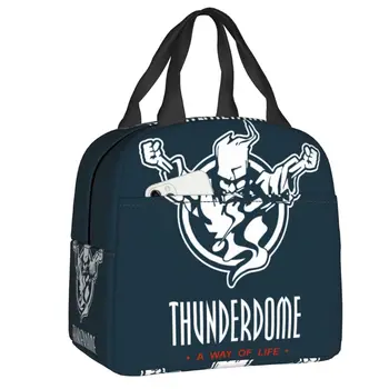 Thunderdome, термоизолированная чанта за обяд, музикален фестивал Hardcore Gabber, преносим контейнер за обяд, многофункционална кутия за храна за пикник