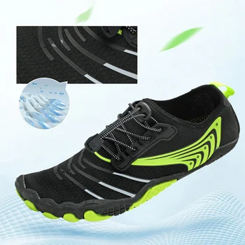 Лека обувки за водни спортове, бързо съхнещи мъжки маратонки за плажна разходка, женски маратонки за гмуркане, сърф, аква-обувки, плажна обувки на плоска подметка