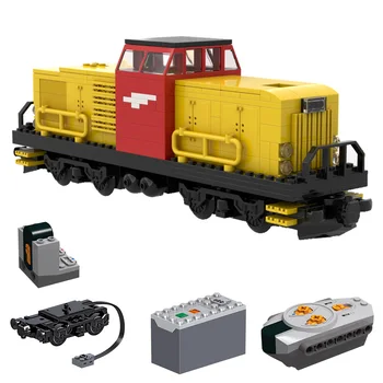 Авторизованная модел на 400 + бр., строителни блокове, влак, набор от играчки MOC от HJM - Dynamic Version