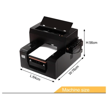 UV-плосък принтер А3 се използва за цветен печат върху корпуса на мобилен телефон/ метал/ акриле / стъкло с ефект на лак