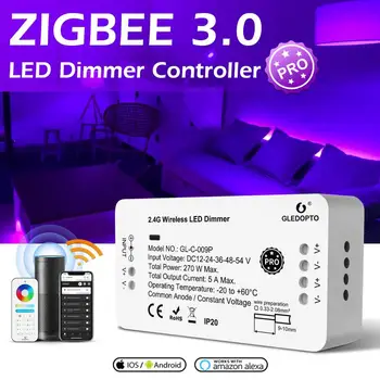 Dc12-24v Бутонът за нулиране на Zigbee 3.0 Поддръжка 2.4 g Rf Zigbee Strip Controlle Дистанционно Управление на Hristo Умен Дом Zigbee 3.0-Слаби