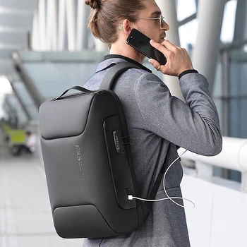 Бизнес раница за мъже, подходящ за 15,6-инчов лаптоп, многофункционална раница със защита от крадец, водоустойчиви дамски чанти, USB зареждане, нов