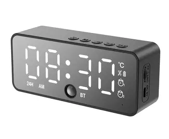 Безжична слушалка Bluetooth G50 с мини-преносима карта, огледало, будилник, FM радио, скоростна за всички телефони, домакин на гласови команди K