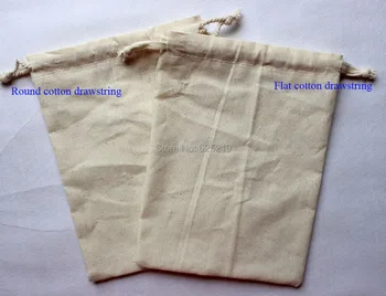 (20 бр./лот) 30*40 см/11,8*15,7 инча 140 г/м2 органични памучен плат drawstrigng подарък чанта от естествен памук за продажба