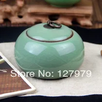 Longquan celadon обтегач caddy пещ за изпичане на керамични фланец на резервоара за съхранение на чай, определени Longquan celadon