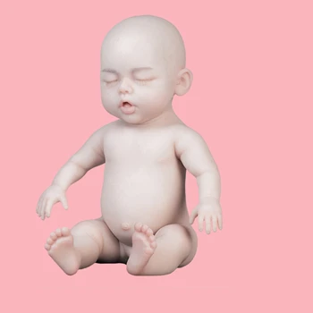 47 см, кукла-реборн със затворени очи, силиконова имитация на сън за кърмещи момичета, подпори за обучение на малки деца, придружаващи играчки за малки деца