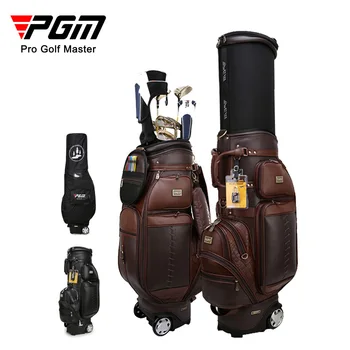 PGM Мъжки телескопичен топка за голф, многофункционална чанта за авиационни клубове от микрофибър с дождевиком, QB044 на Едро