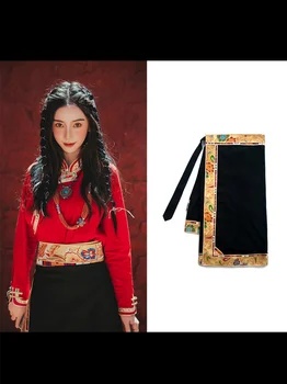 Традиционното тибетское рокля с пола-обвивка, реколта е традиционна китайска дрехи за жени