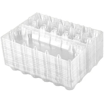 60 опаковки пластмасови кутии за яйца евтино на едро, една дузина прозрачни празни кутии за кокоши яйца