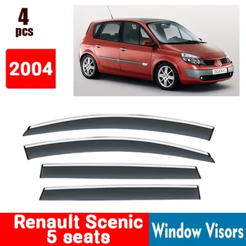 За Renault Scenic 5 места, 2004 Прозорец очила за Защита от дъжд на прозореца дъждобран Дефлектор тента щит Вентилационна защита козирка Покритие на капака