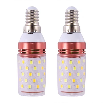 2X3 цветови температури Вградена SMD led царевичен лампа E14 AC85V - 265V топла бяла светлина 12 Вата