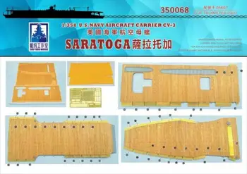 Корабостроителницата 1/350 350068 Дървена палуба USS Saratoga CV-3 за Trumpeter 05608