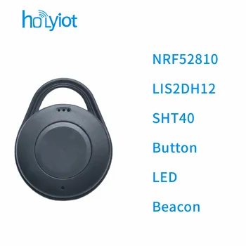 Holyiot nRF52810 Акселерометър Eddystone ibeacon tag SHT40 Температура Влажност Bluetooth 5.0 нискоенергийна Модул можно Beacon
