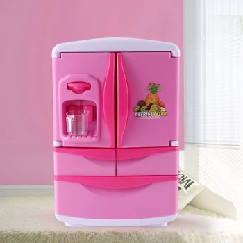 Yh218-1 Имитативната играчка-хладилник, детска малки домакински уреди, играчки за момчета и момичета, музикален комплект с подсветка