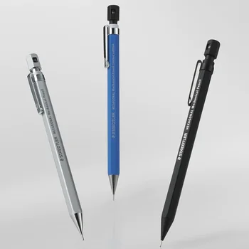 Япония STAEDTLER 925 77 шестостенни метални механичен молив за рисуване 0,5 мм сребристо-синьо, ограничен брой 1 бр./лот