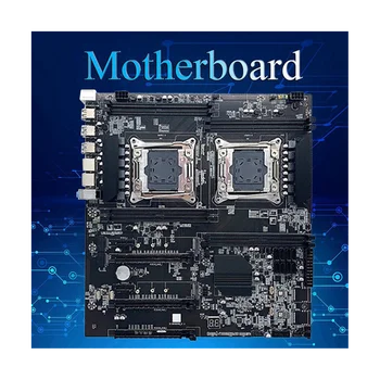 Дънна платка с два процесора X99 + процесор 2XE5 2620 V3 + Оперативна памет DDR4 4G RECC + Кабел SATA + Термопаста LGA 2011 Слот 8XDDR4 за майнинга ALEO
