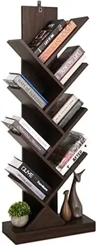 Лавица за книги, библиотеката под формата на дърво на 8 Рафтове, Компактно Съхранение на cd-та/ филми/Книги, Рафтове-Организаторите на формата на Книжното дърво за дневна, Bedro