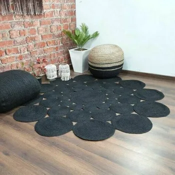 Подложка от 100% естествена юта, обръщане на килим, сплетен стил, модерен килим за пода