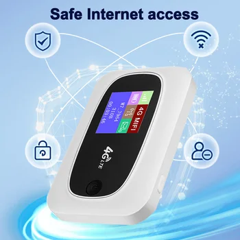 KuWFi 4G Lte преносим мобилен Wi-Fi рутер 150 Mbit/с открит отключени безжичен Wi-Fi модем точка за достъп Mifi рутери USB порт за зареждане