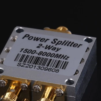 Нов 2-лентов SMA женски 8G делител на мощността 1500-8000 Mhz ивица на сигнала кабел женски разделител