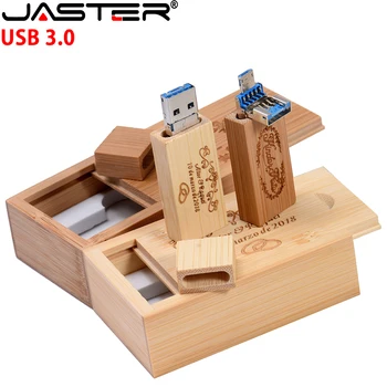 Спецификацията за USB 3.0 Флаш-памет и 128 GB Micro USB Memory Stick С Безплатен Потребителски Логото, Дървена Кутия, Флаш памет от 64 GB, Сватбен Подарък Стик 32 Г