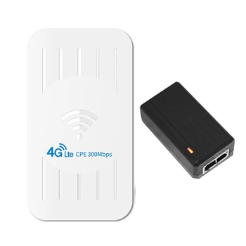 Външен безжичен рутер 4G 300 Mbit/s с поддръжка на POE захранване със слот за SIM-карти (штепсельная щепсел САЩ)