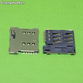 ChengHaoRan слот за карта Micro SIM 6PIN детски часовници на нови 10 бр. конектор за слотове тип Push-push притежателя тава адаптер за четене жак за ремонт