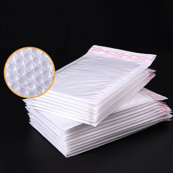 Вибропена Вспенивает Различни Спецификации торбичката за пликове От Влагоустойчив Бяла 100 Опаковъчната офис торбички от фолио за пликове
