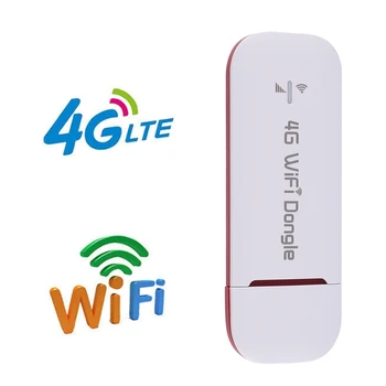 4G USB ключ, 150 Mbit/s, Wifi-рутер, Wifi модем стик на Безжичния рутер Мрежов адаптер със слот за сим карта