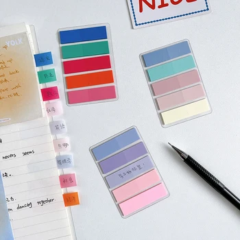 Kawaii Моранди Цветен прозрачен стикер-пастьор за бележки, творчески бележник за домашни любимци, указательная запомнете, канцеларски материали